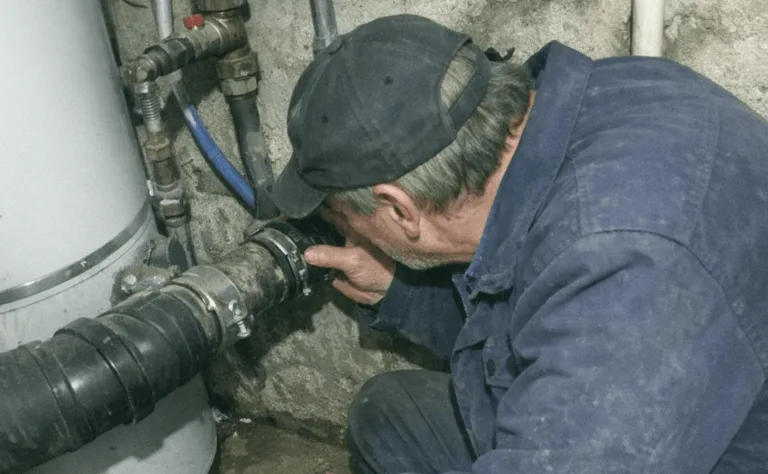 Gepflegter Kellerraum mit sichtbaren Rohrinstallationen und Rückstausicherung